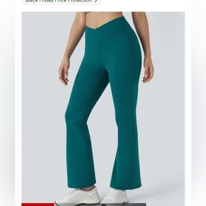 NWT HALARA Daystretch high waist cross over Flare leggings size XL Petite yoga